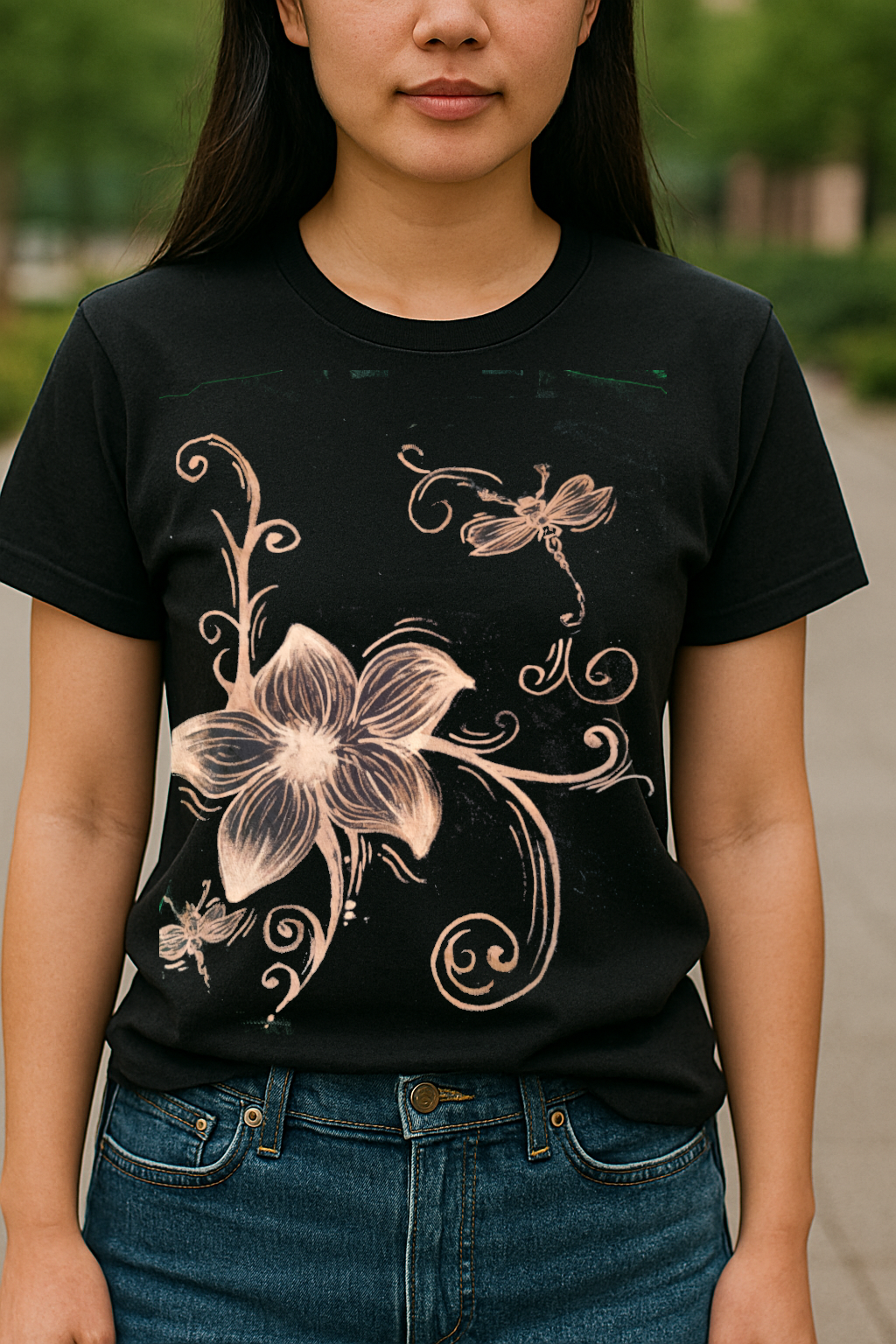 flowers t-shirt